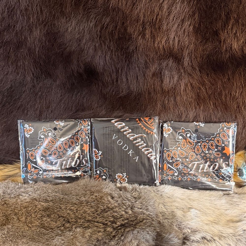 Tito's Vodka Bandana bundle of 3 NEW (4000)